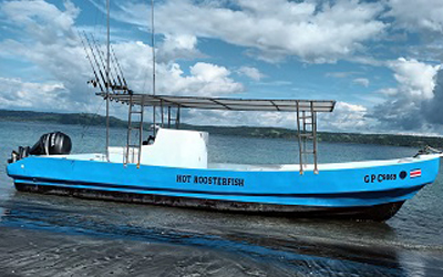 Hot Roosterfish boat in papagayo